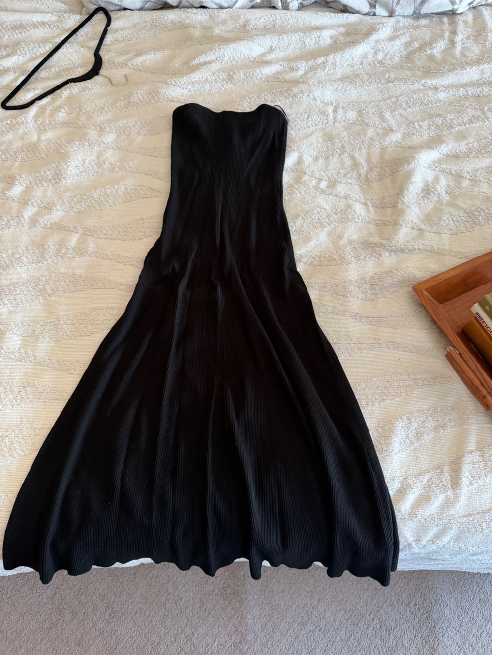 H&M Black Strapless Maxi Dress